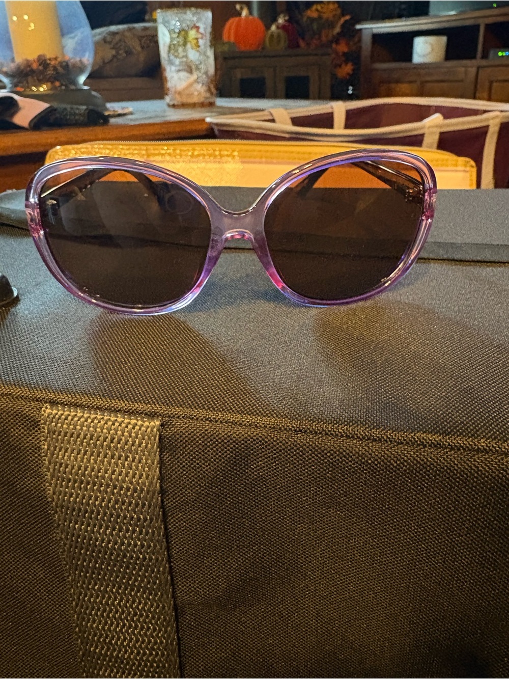 Prive Reveaux Purple Oversized Women's Sunglasses with Dark Lenses